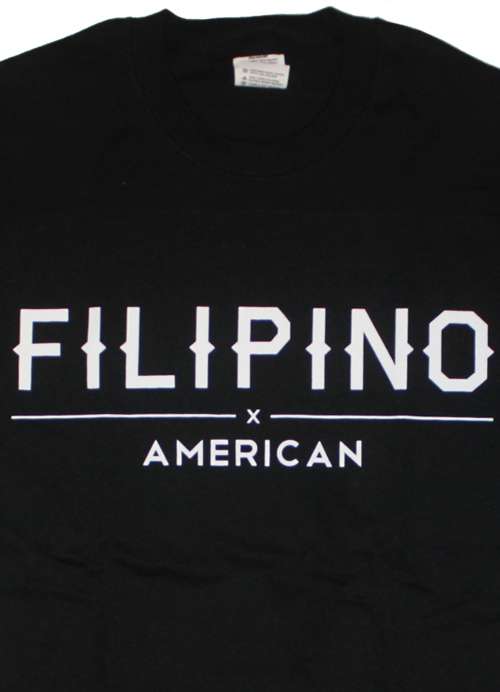 Filipino American Tee Shirt by AiReal Apparel in Black